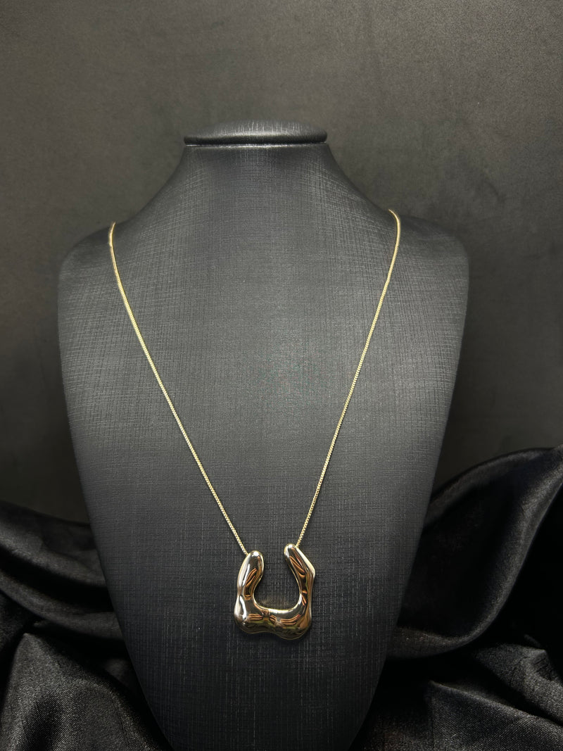 Cordão Longo Com Pingente Orgânico