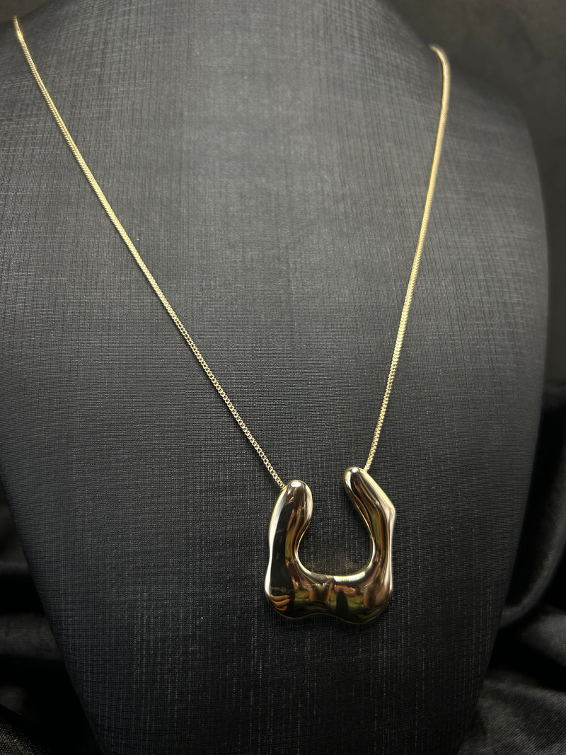 Cordão Longo Com Pingente Orgânico