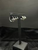 Trio Mini Argola Coração Cravejado