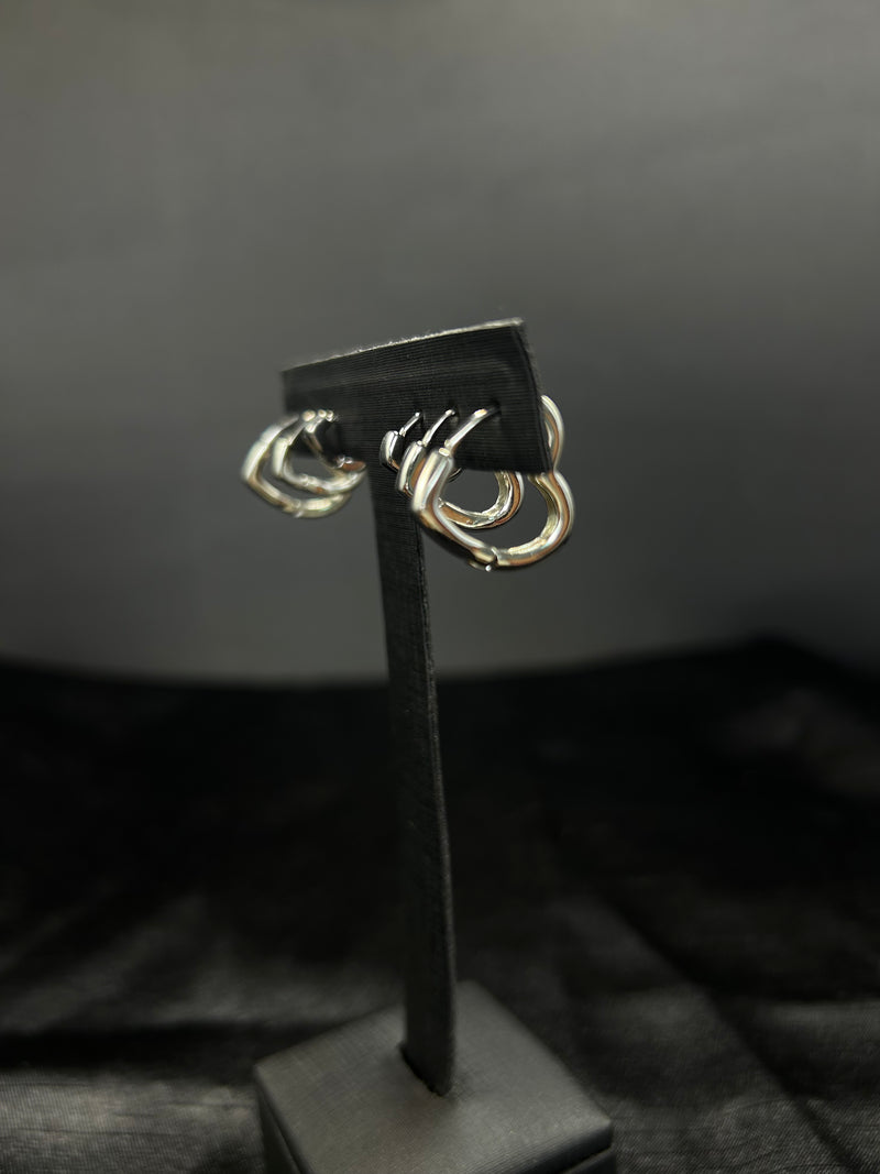 Trio Argola Mini Corações