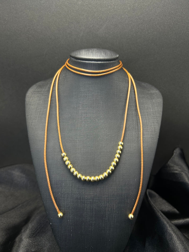 Cordão Courinho Esferas