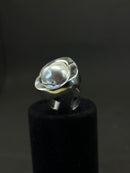 Anel Orgânico Com Pérola