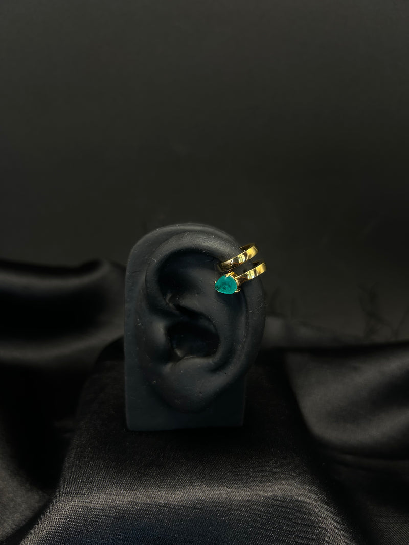 Piercing Fake Duplo Esmeralda