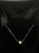 Cordão Pérola Solitário