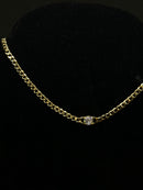 Chocker Grumê Com Solitário